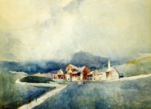 Village in the Valley by Paolo Sala Oil Painting