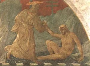 Creation of Adam painting by Paolo Uccello