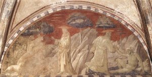 Creation of the Animals and Creation of Adam by Paolo Uccello Oil Painting