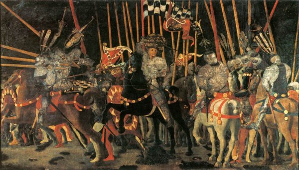 Main Product Photo of Micheletto da Cotignola Engages in Battle Painting by Paolo Uccello