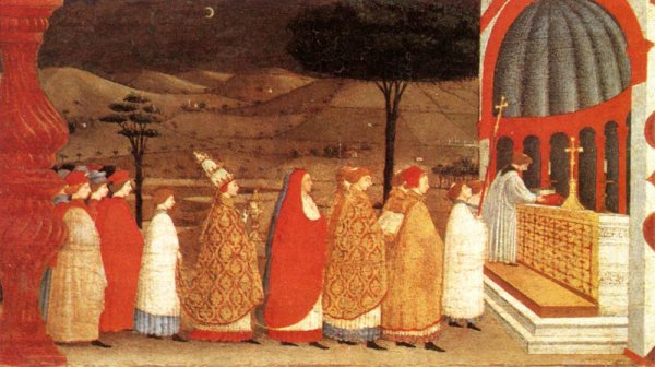 Main Product Photo of Miracle of the Desecrated Host Scene 3 Painting by Paolo Uccello