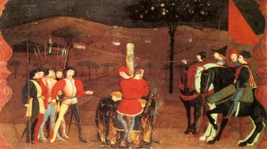 Miracle of the Desecrated Host Scene 5 painting by Paolo Uccello