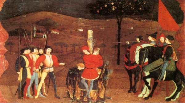 Miracle of the Desecrated Host Scene 5 by Paolo Uccello - Hand-Painted Oil Painting Reproduction