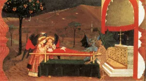 Miracle of the Desecrated Host Scene 6 by Paolo Uccello - Oil Painting Reproduction