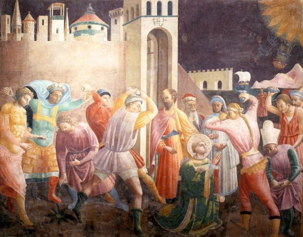 Main Product Photo of Stoning of St Stephen Painting by Paolo Uccello