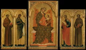Panels of a Polyptych by Paolo Veneziano - Oil Painting Reproduction