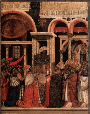 Rediscovery of the Relics of St Mark by Paolo Veneziano Oil Painting