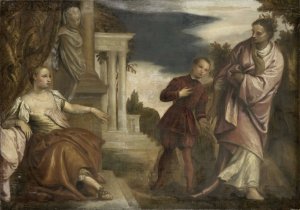 The Choice between Virtue and Passion by Paolo Veronese (Follower) Oil Painting