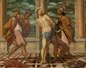 The Flagellation Oil painting by Paolo Veronese (Follower)