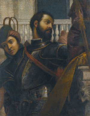 A Knight And His Page by Paolo Veronese Oil Painting