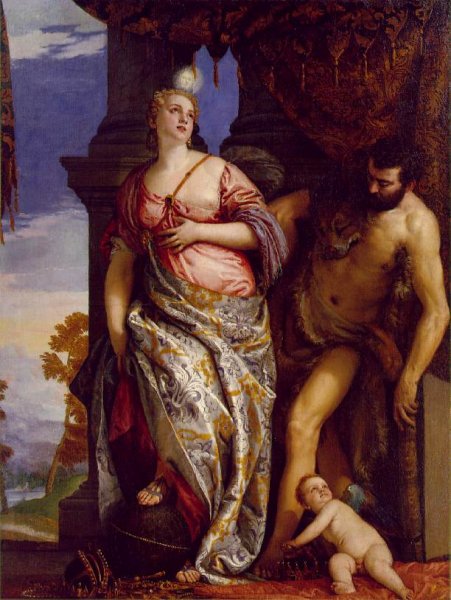 Allegory of Wisdom and Strength by Paolo Veronese - Hand-Painted Oil Painting Reproduction