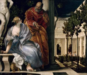 Bathsheba at Bath painting by Paolo Veronese