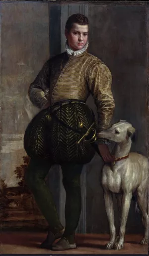 Boy with a Greyhound painting by Paolo Veronese