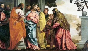 Christ Meeting Sons and Mother of Zebedee