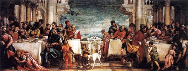 Feast at the House of Simon by Paolo Veronese - Hand-Painted Oil Painting Reproduction