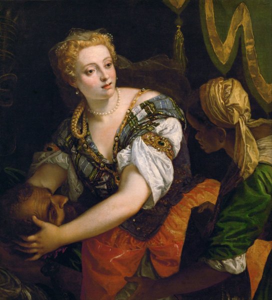 Judith With The Head Of Holofernes by Paolo Veronese - Hand-Painted Oil Painting Reproduction
