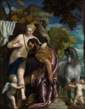 Mars and Venus United By Love by Paolo Veronese Oil Painting