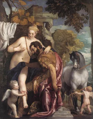 Mars and Venus United by Love by Paolo Veronese - Oil Painting Reproduction