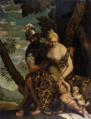Mars and Venus by Paolo Veronese Oil Painting