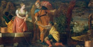 Rebecca at the Well by Paolo Veronese Oil Painting
