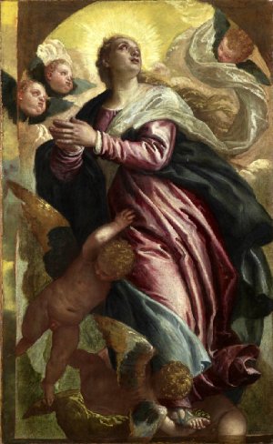 The Assumption of the Virgin by Paolo Veronese Oil Painting