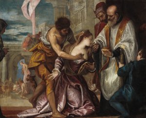 The Martyrdom and Last Communion of Saint Lucy by Paolo Veronese Oil Painting