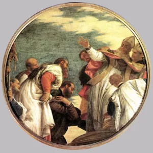 The People of Myra Welcoming St. Nicholas by Paolo Veronese - Oil Painting Reproduction