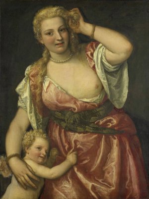 Venus and Cupid by Paolo Veronese Oil Painting