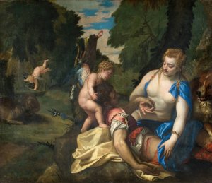 Venus Mourning Adonis by Paolo Veronese Oil Painting