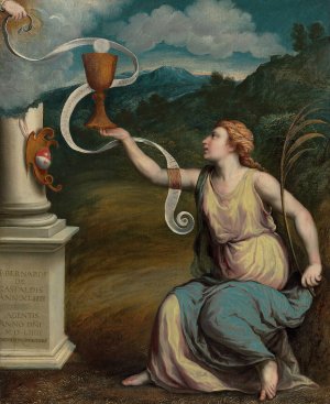 An Allegory of Faith by Paris Bordone Oil Painting