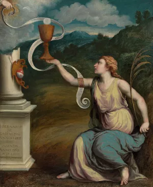 An Allegory of Faith by Paris Bordone Oil Painting