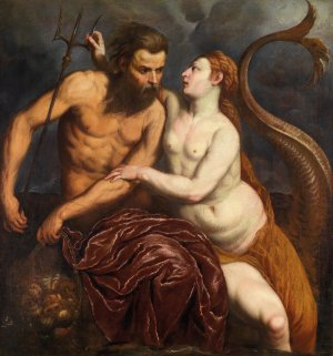 Neptune And Amphitrite by Paris Bordone Oil Painting
