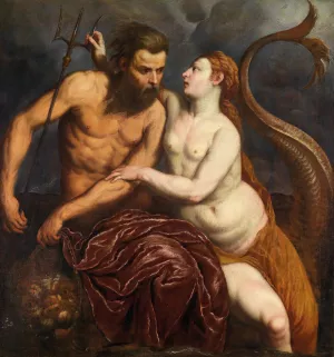 Neptune And Amphitrite by Paris Bordone Oil Painting