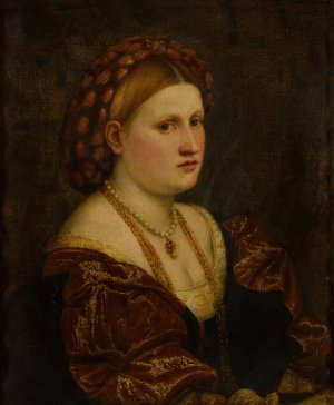 Portrait of a Woman by Paris Bordone Oil Painting