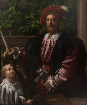 Portrait of Lorenzo Cybo Oil painting by Parmigianino