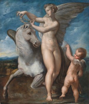 Saturn and Philyra by Parmigianino Oil Painting