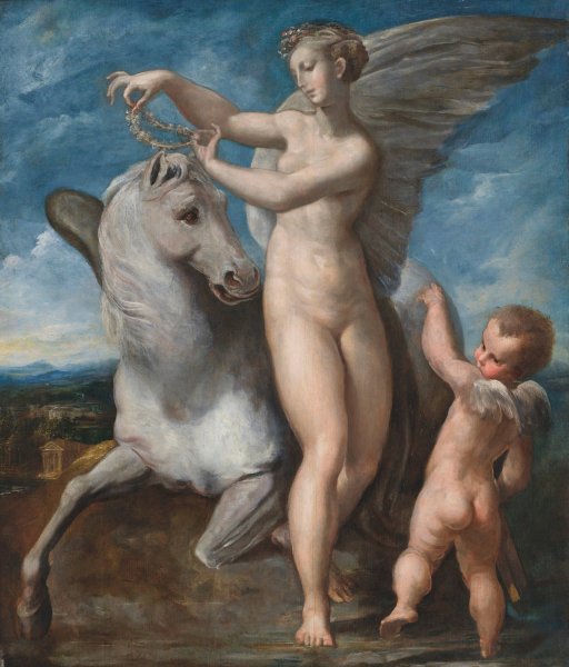 Saturn and Philyra by Parmigianino - Hand-Painted Oil Painting Reproduction