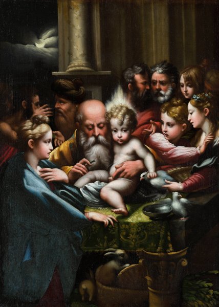 The Circumcision by Parmigianino - Hand-Painted Oil Painting Reproduction