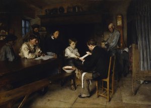 An Accident by Pascal-Adolphe-Jean Dagnan-Bouveret Oil Painting
