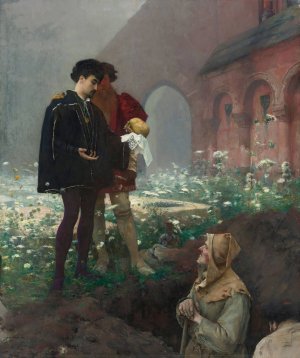 Hamlet Et Les Fossoyeurs by Pascal-Adolphe-Jean Dagnan-Bouveret Oil Painting