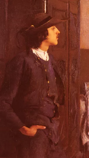 Juene Homme Breton by Pascal-Adolphe-Jean Dagnan-Bouveret Oil Painting