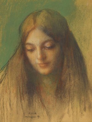 Madonna by Pascal-Adolphe-Jean Dagnan-Bouveret Oil Painting