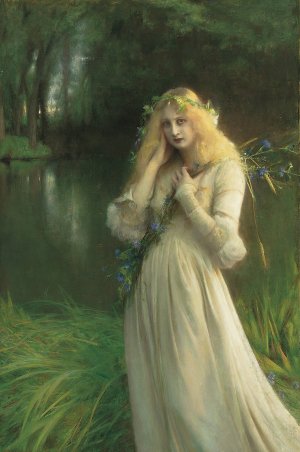 Ophelia by Pascal-Adolphe-Jean Dagnan-Bouveret Oil Painting