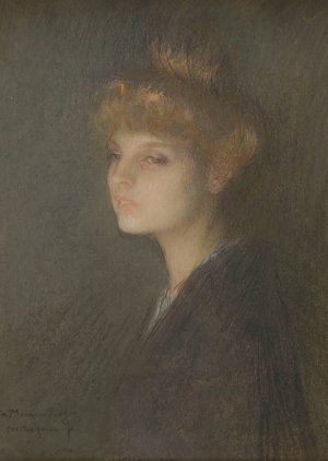 Portrait de femme by Pascal-Adolphe-Jean Dagnan-Bouveret Oil Painting