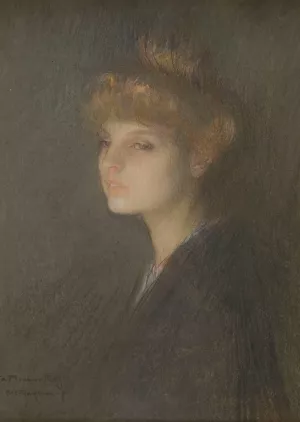 Portrait de femme by Pascal-Adolphe-Jean Dagnan-Bouveret Oil Painting