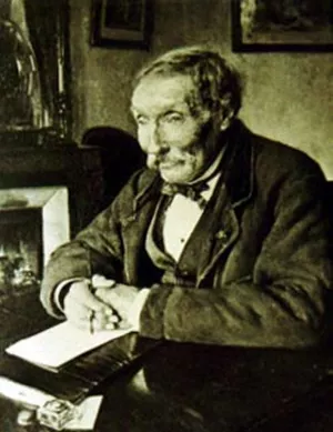 Portrait of Dagnan-Bouveret's Grandfather by Pascal-Adolphe-Jean Dagnan-Bouveret Oil Painting