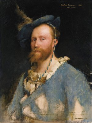 Portrait Of Gustave Courtois Oil painting by Pascal-Adolphe-Jean Dagnan-Bouveret
