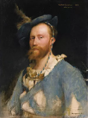 Portrait Of Gustave Courtois by Pascal-Adolphe-Jean Dagnan-Bouveret Oil Painting