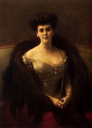Portrait of Princess O. V. Paley Oil painting by Pascal-Adolphe-Jean Dagnan-Bouveret