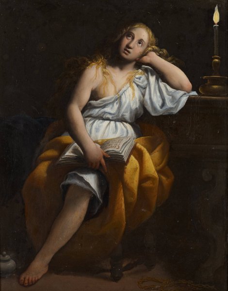 Mary Magdalen  by Pasquale Ottino - Hand-Painted Oil Painting Reproduction